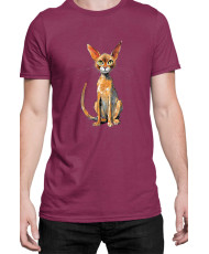 Мъжка Тениска Funny Cats Breeds Abyssinian 2