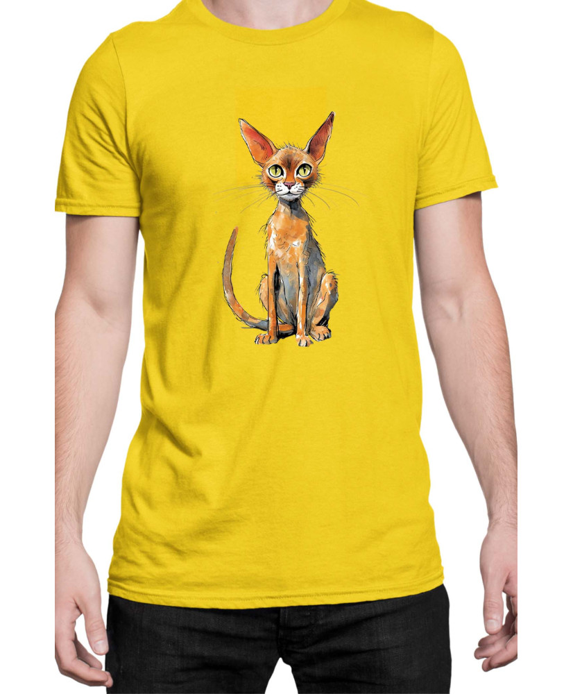 Мъжка Тениска Funny Cats Breeds Abyssinian 2