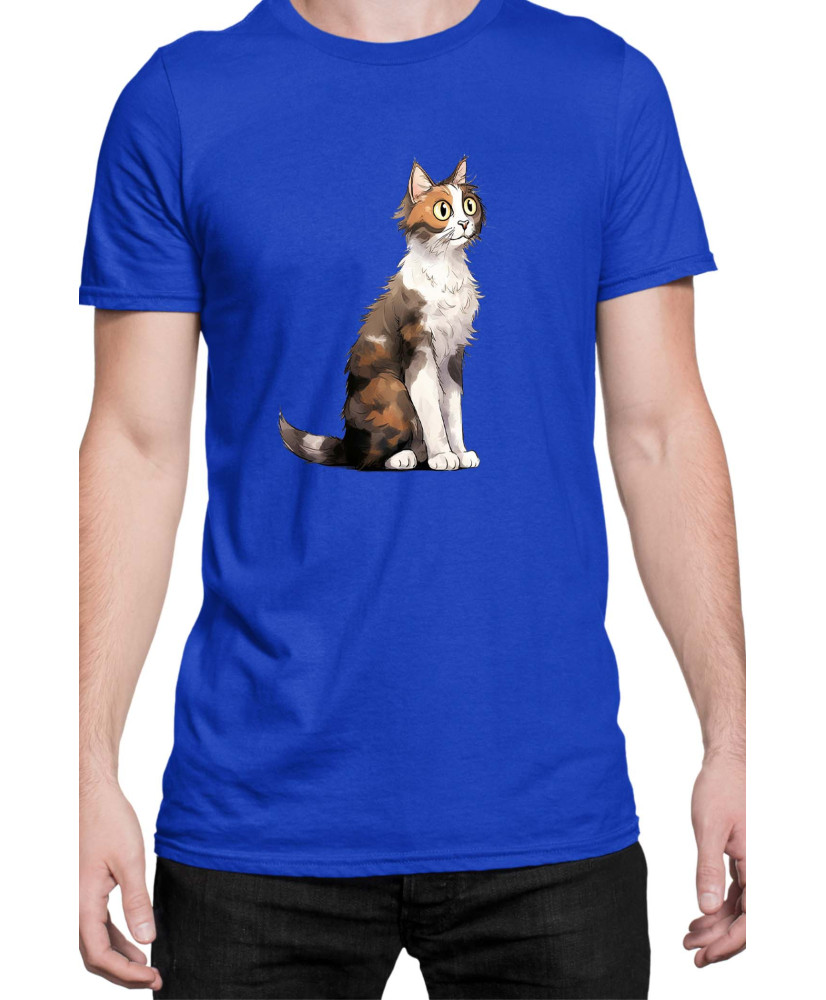 Мъжка Тениска Funny Cats Breeds Aegean 1