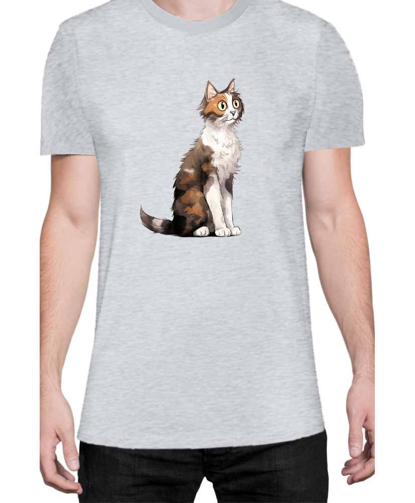 Мъжка Тениска Funny Cats Breeds Aegean 1