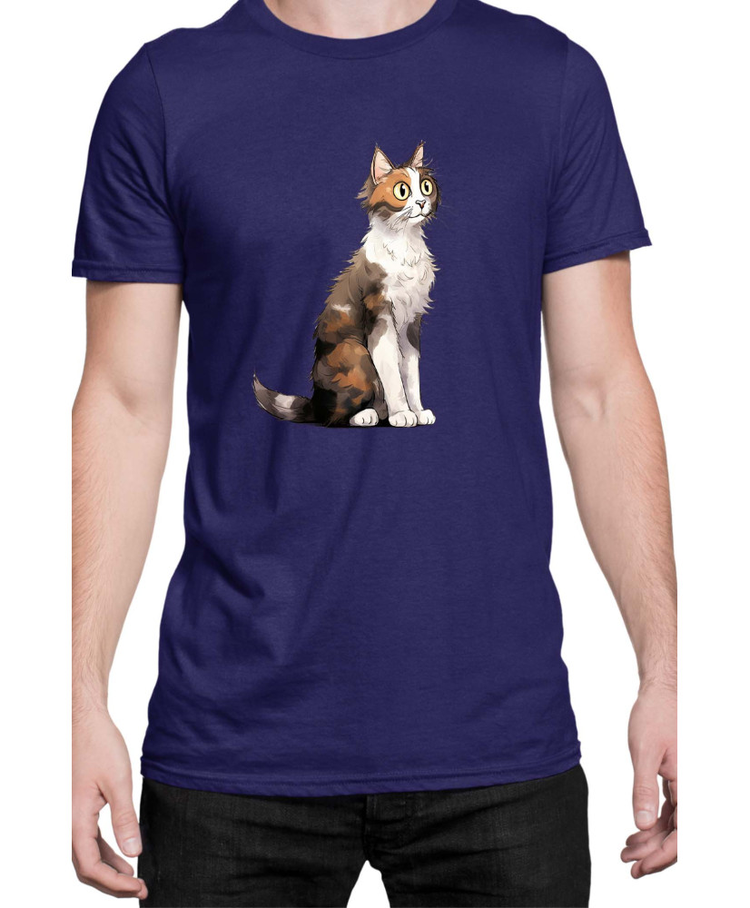 Мъжка Тениска Funny Cats Breeds Aegean 1