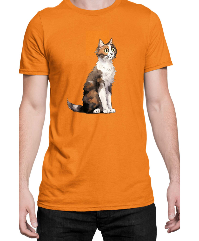 Мъжка Тениска Funny Cats Breeds Aegean 1