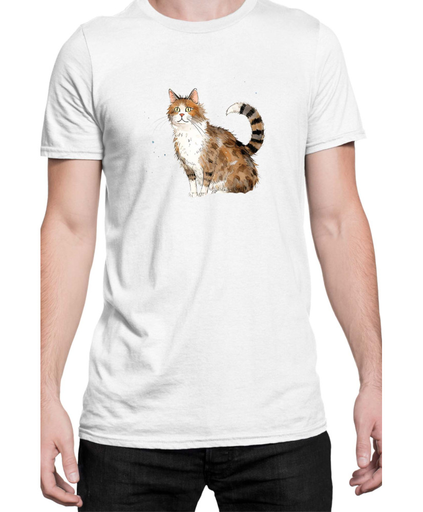 Мъжка Тениска Funny Cats Breeds Aegean 2