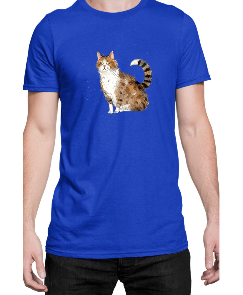 Мъжка Тениска Funny Cats Breeds Aegean 2