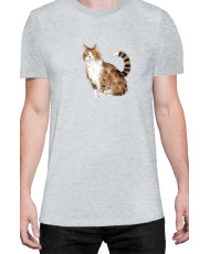 Мъжка Тениска Funny Cats Breeds Aegean 2