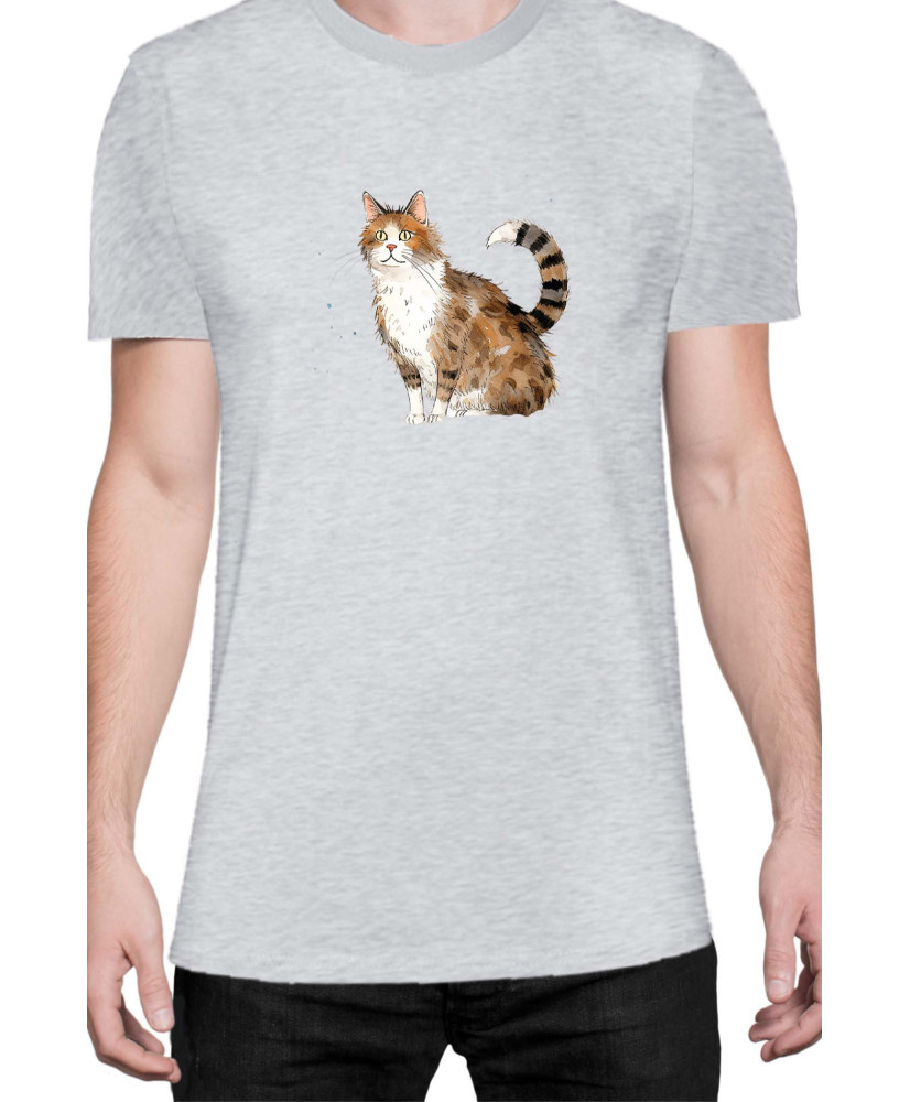 Мъжка Тениска Funny Cats Breeds Aegean 2