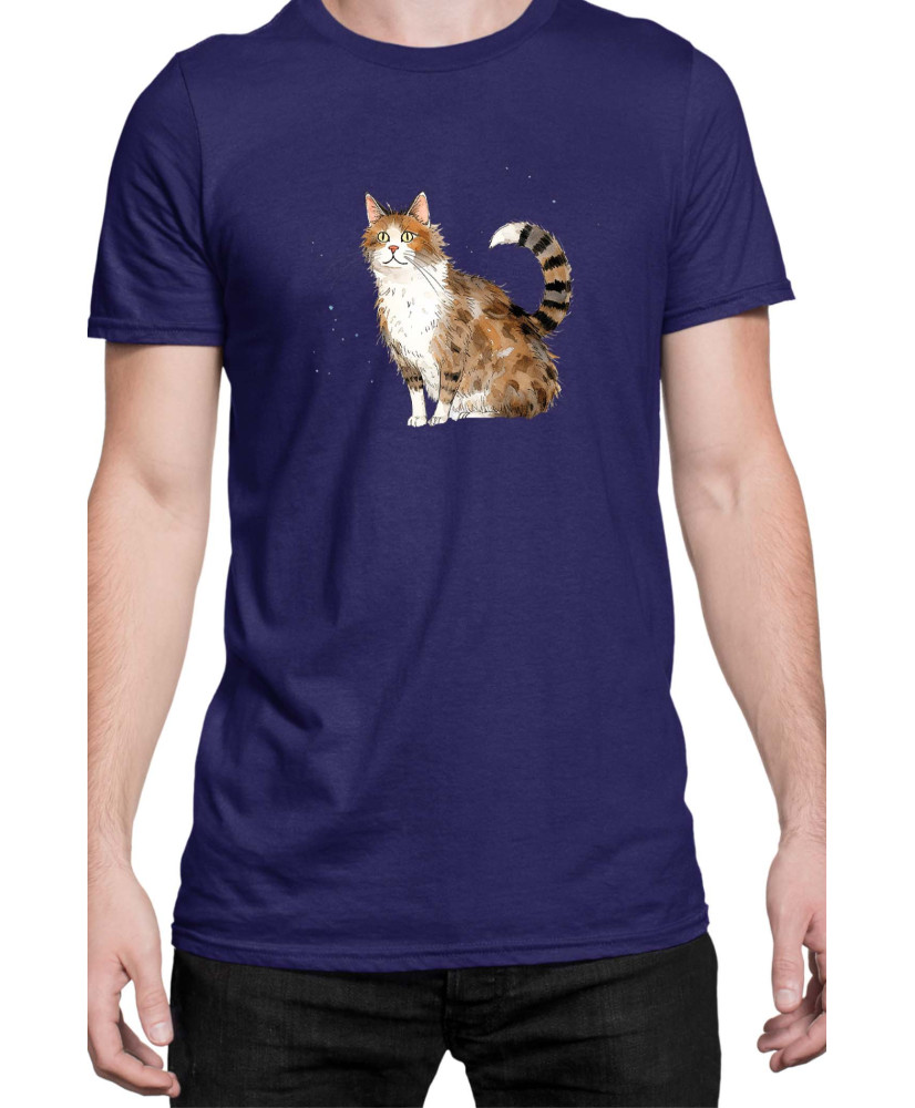 Мъжка Тениска Funny Cats Breeds Aegean 2