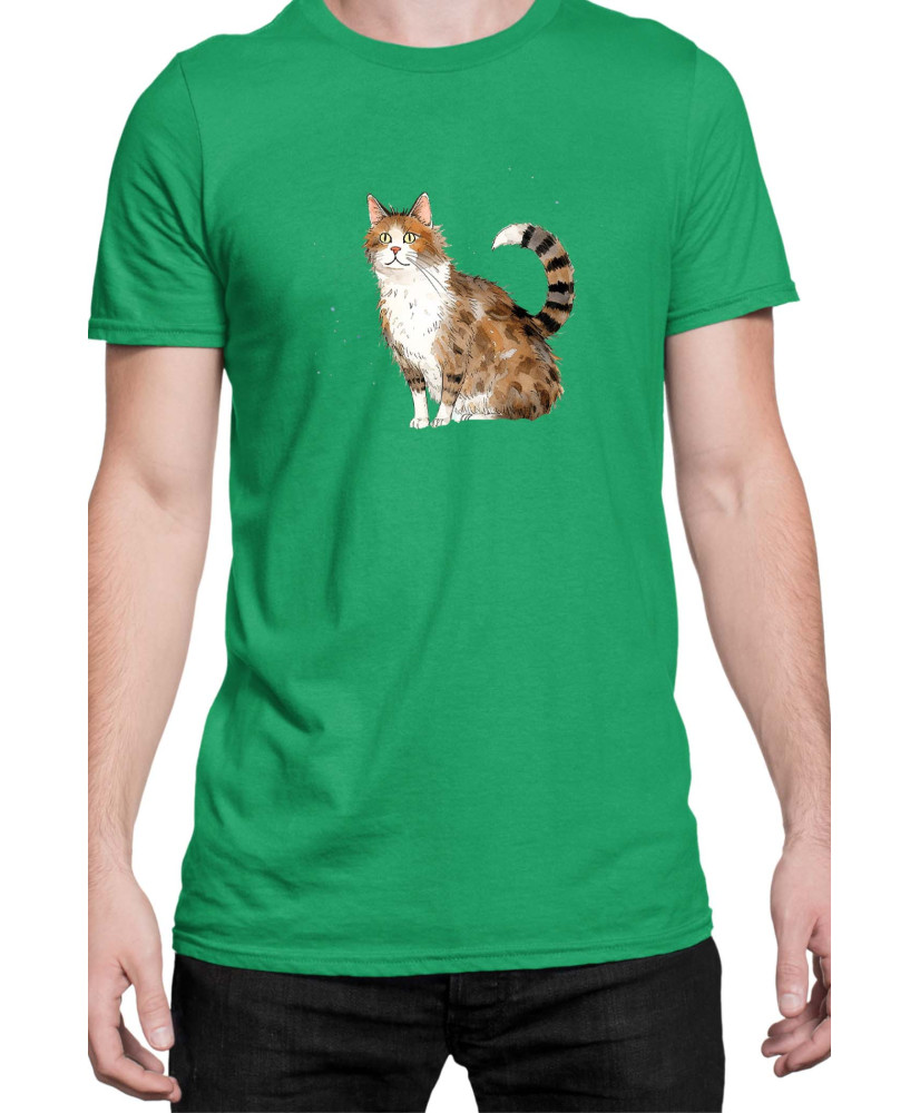 Мъжка Тениска Funny Cats Breeds Aegean 2
