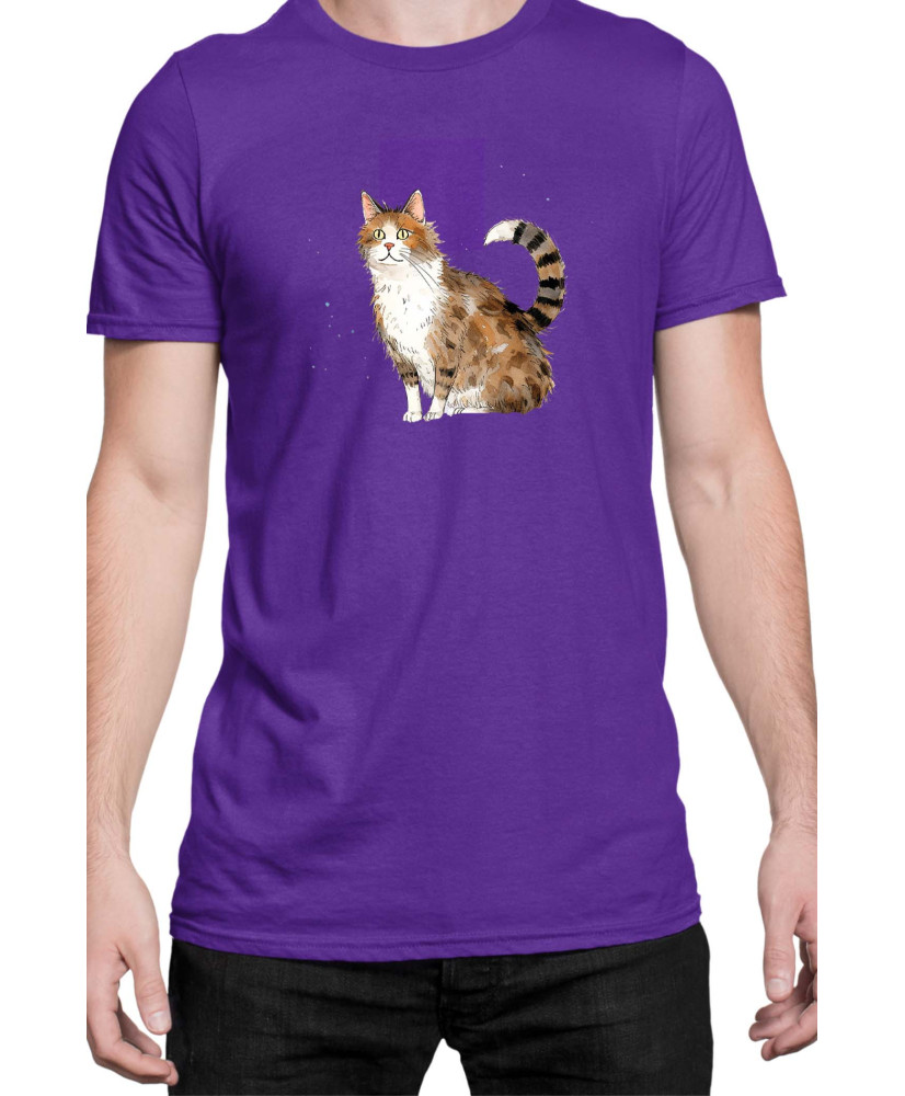 Мъжка Тениска Funny Cats Breeds Aegean 2