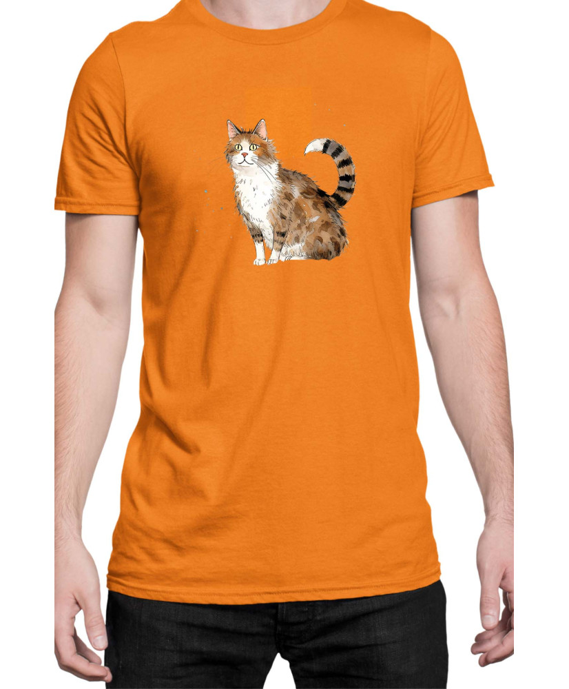 Мъжка Тениска Funny Cats Breeds Aegean 2