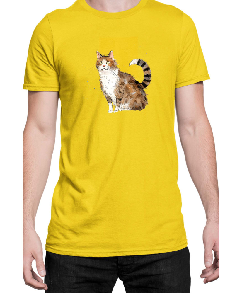 Мъжка Тениска Funny Cats Breeds Aegean 2