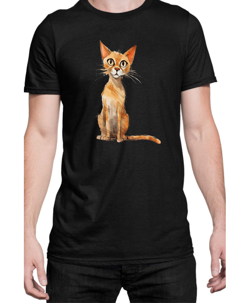 Мъжка Тениска Funny Cats Breeds Arabian Mau