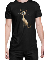 Мъжка Тениска Funny Cats Breeds Balinese 1