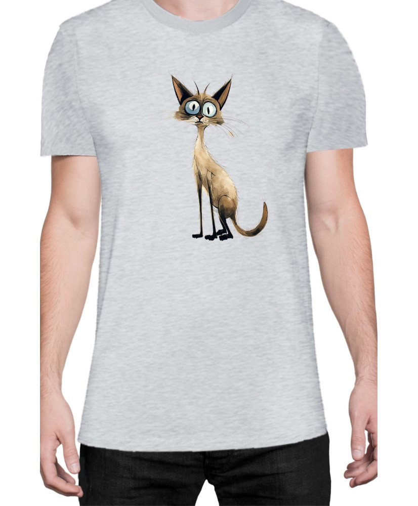 Мъжка Тениска Funny Cats Breeds Balinese 1