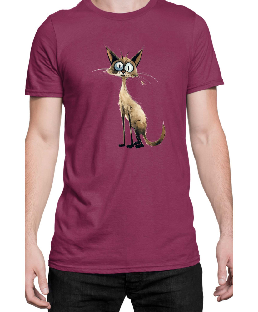 Мъжка Тениска Funny Cats Breeds Balinese 1