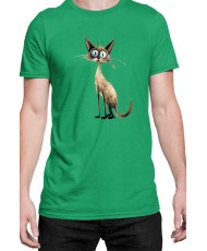 Мъжка Тениска Funny Cats Breeds Balinese 1