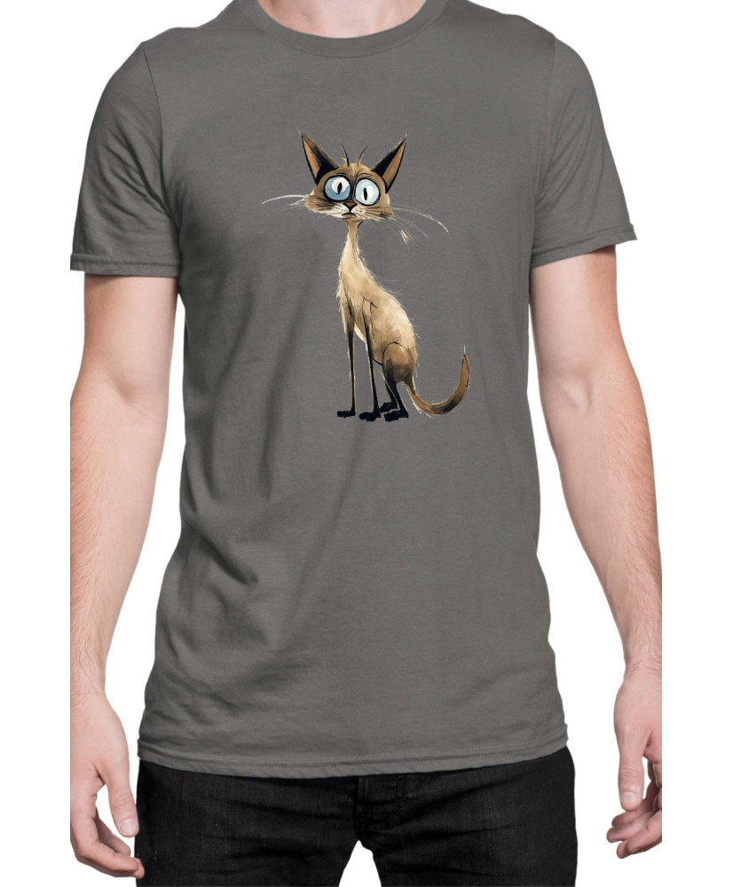 Мъжка Тениска Funny Cats Breeds Balinese 1