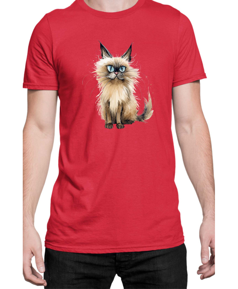 Мъжка Тениска Funny Cats Breeds Balinese 2