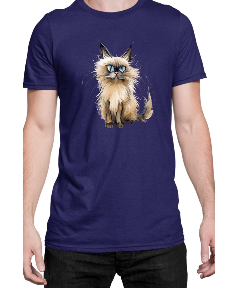 Мъжка Тениска Funny Cats Breeds Balinese 2