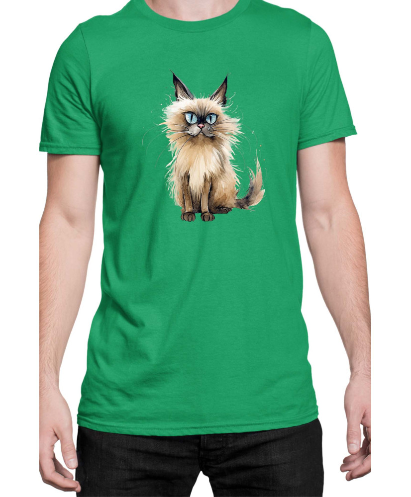 Мъжка Тениска Funny Cats Breeds Balinese 2