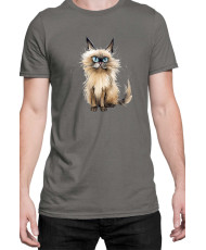 Мъжка Тениска Funny Cats Breeds Balinese 2