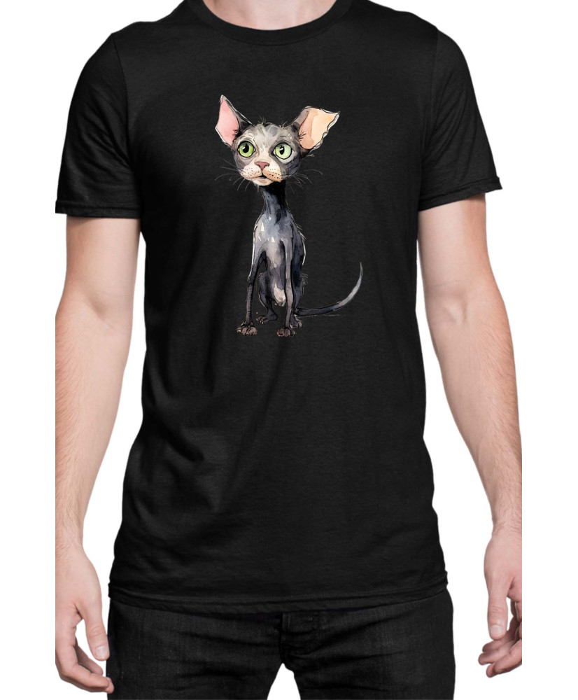 Мъжка Тениска Funny Cats Breeds Bambino 1