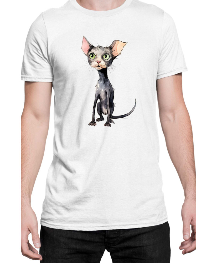 Мъжка Тениска Funny Cats Breeds Bambino 1
