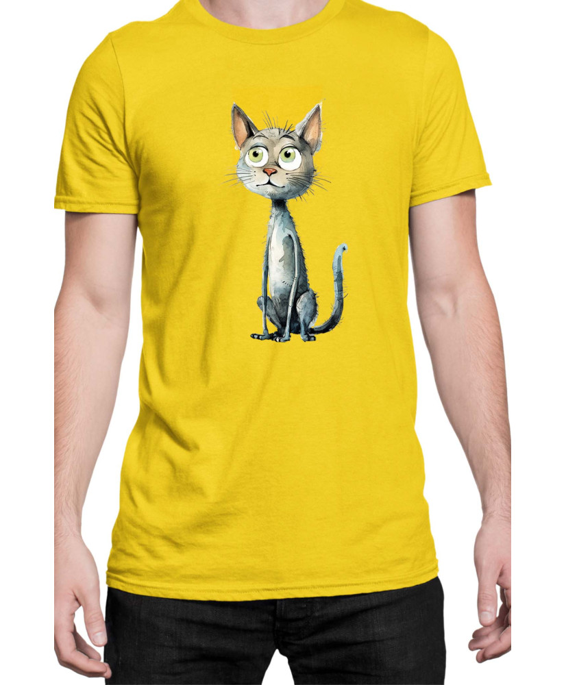 Мъжка Тениска Funny Cats Breeds Bambino 2