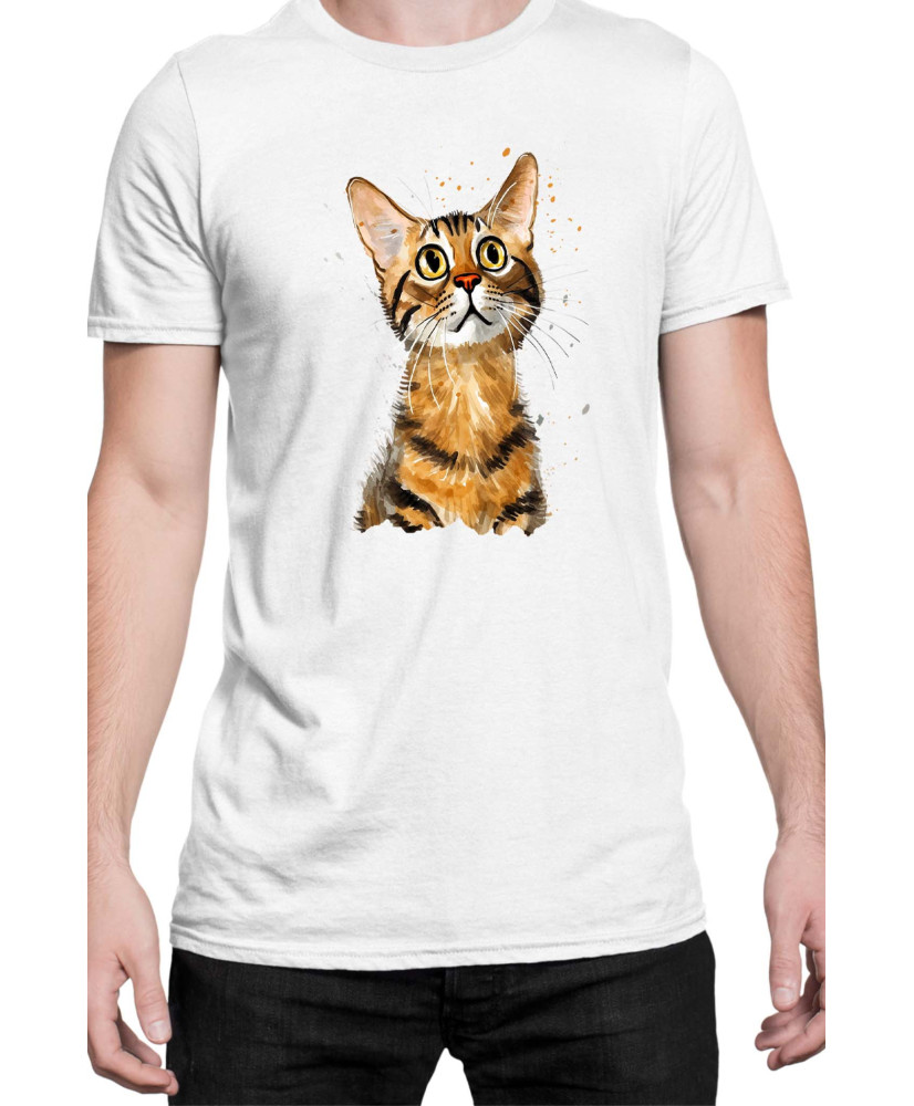 Мъжка Тениска Funny Cats Breeds Bengal