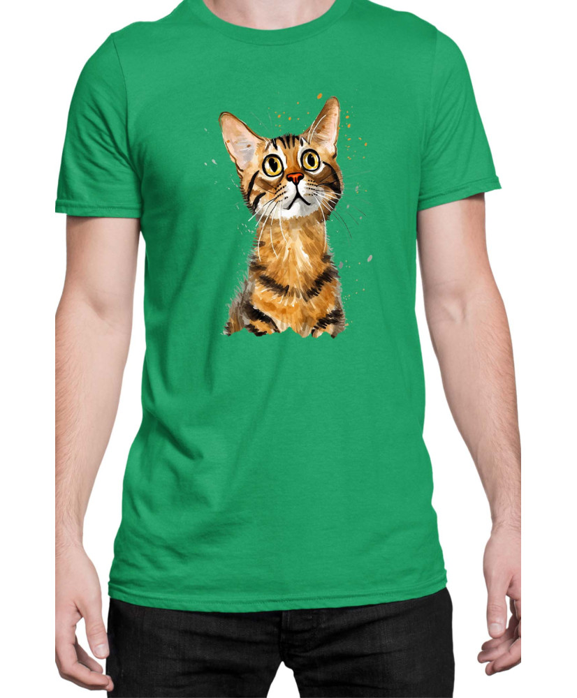 Мъжка Тениска Funny Cats Breeds Bengal