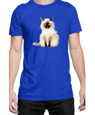 Мъжка Тениска Funny Cats Breeds Birman 1