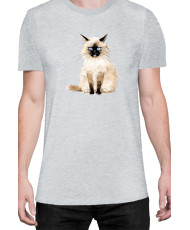 Мъжка Тениска Funny Cats Breeds Birman 1