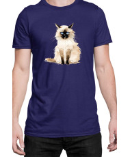 Мъжка Тениска Funny Cats Breeds Birman 1