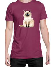 Мъжка Тениска Funny Cats Breeds Birman 1