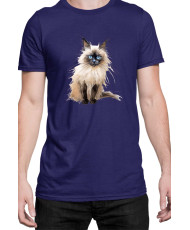 Мъжка Тениска Funny Cats Breeds Birman 3