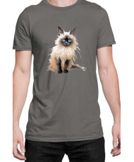Мъжка Тениска Funny Cats Breeds Birman 3