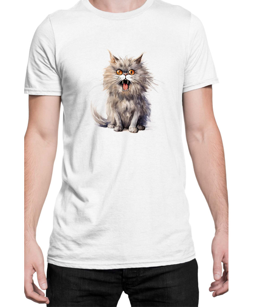 Мъжка Тениска Funny Cats Breeds British Longhair 1