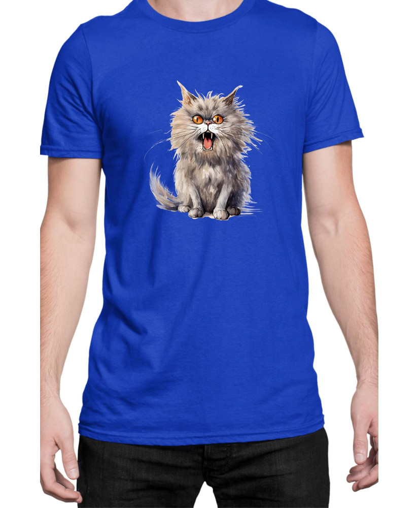 Мъжка Тениска Funny Cats Breeds British Longhair 1