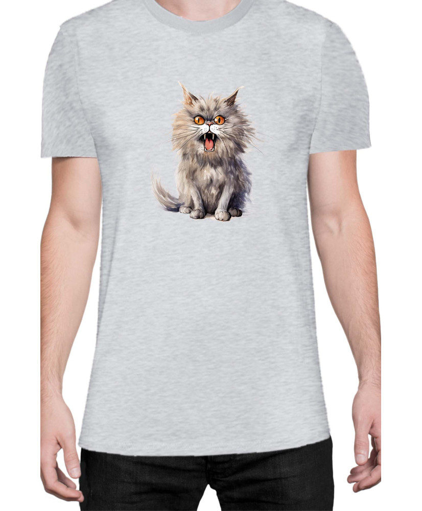 Мъжка Тениска Funny Cats Breeds British Longhair 1