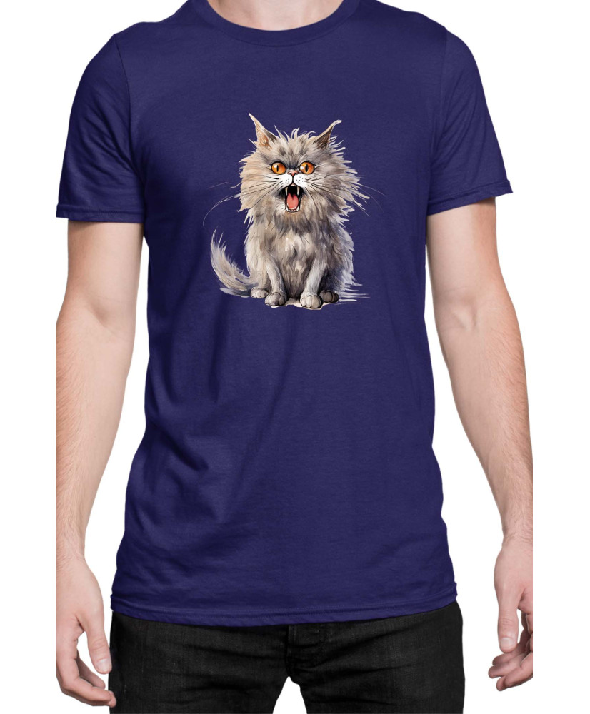 Мъжка Тениска Funny Cats Breeds British Longhair 1