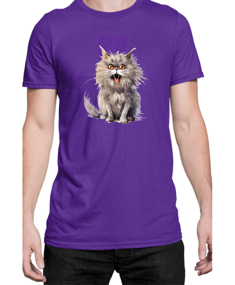 Мъжка Тениска Funny Cats Breeds British Longhair 1