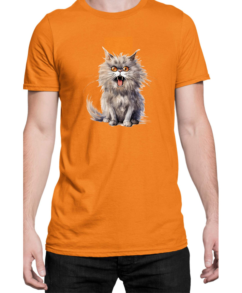 Мъжка Тениска Funny Cats Breeds British Longhair 1