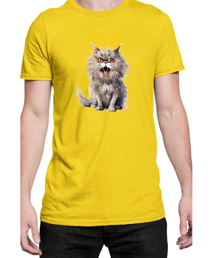Мъжка Тениска Funny Cats Breeds British Longhair 1