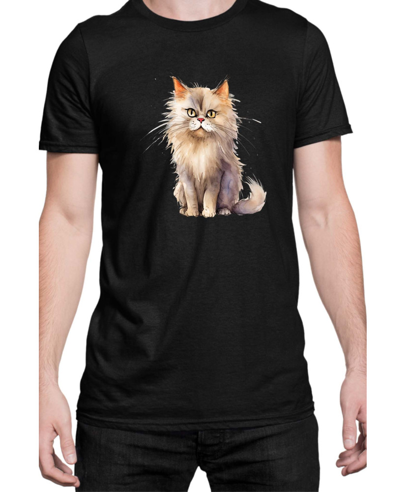 Мъжка Тениска Funny Cats Breeds British Longhair 2