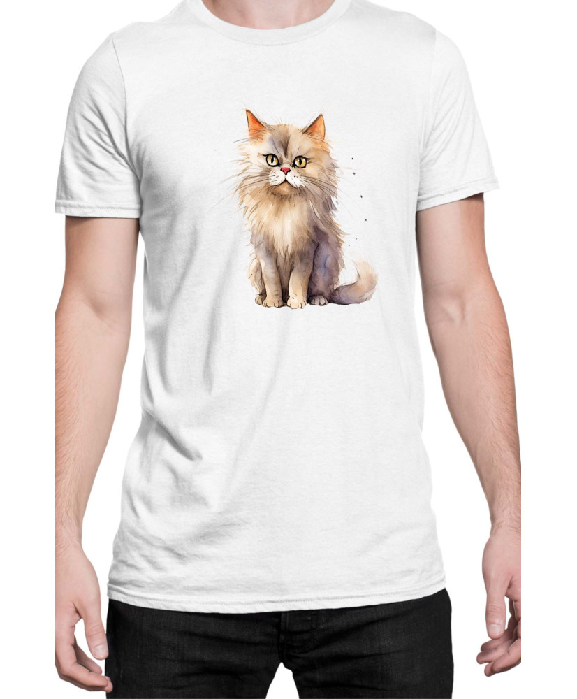 Мъжка Тениска Funny Cats Breeds British Longhair 2