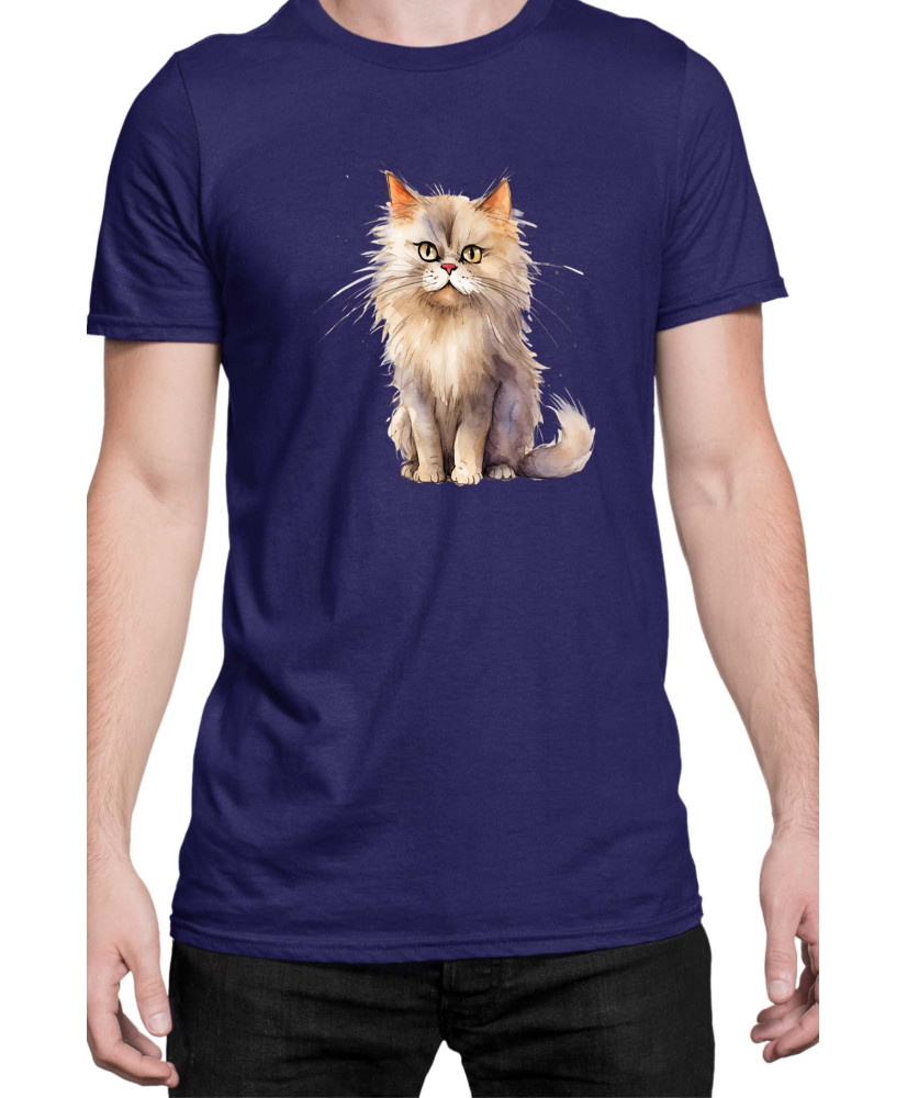 Мъжка Тениска Funny Cats Breeds British Longhair 2