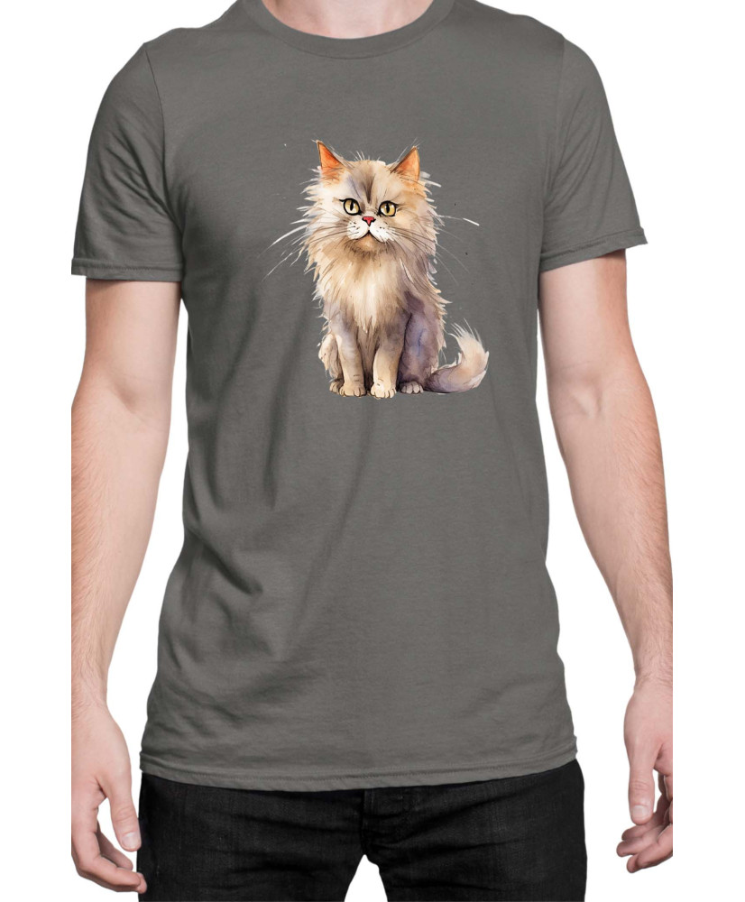 Мъжка Тениска Funny Cats Breeds British Longhair 2