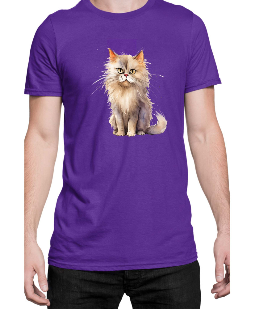 Мъжка Тениска Funny Cats Breeds British Longhair 2