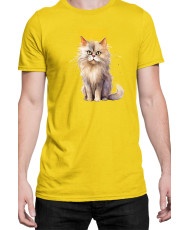 Мъжка Тениска Funny Cats Breeds British Longhair 2
