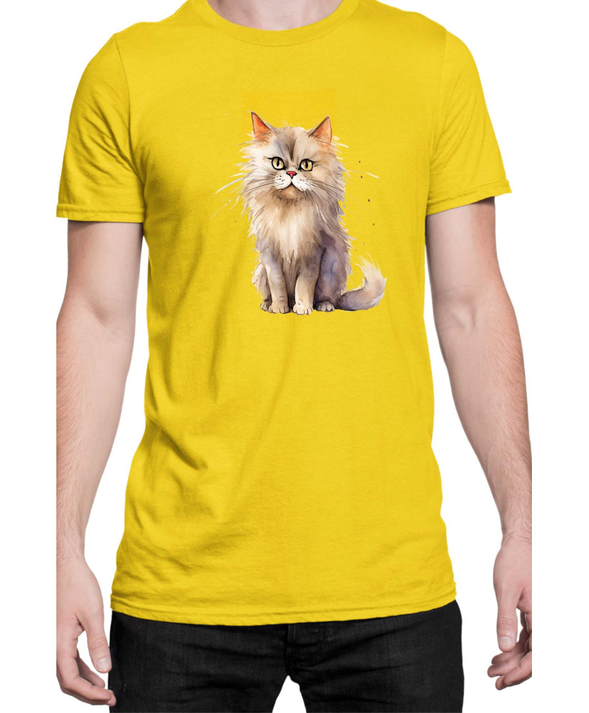 Мъжка Тениска Funny Cats Breeds British Longhair 2
